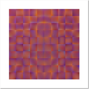 Abstract Pink and Purple Rectangles Posters and Art